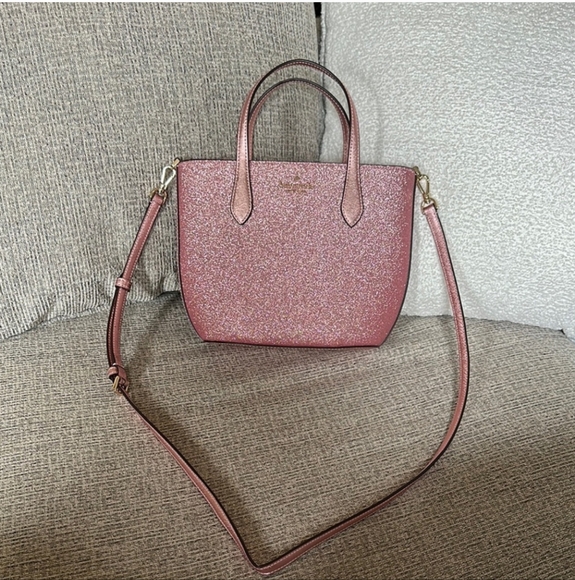 Kate Spade Pink Glitter Small Tote Bag - Picture 4 of 8